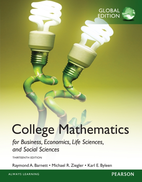 College Math for Business, Economics, Life Sciences & Social Sciences PDF eBook, Global Edition, PDF eBook