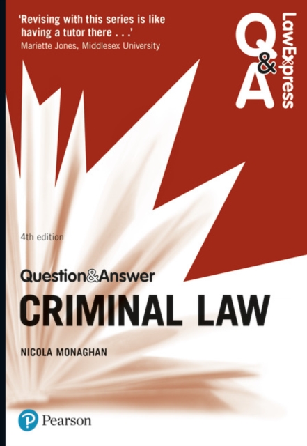 Law Express Question and Answer: Criminal Law, Paperback / softback Book