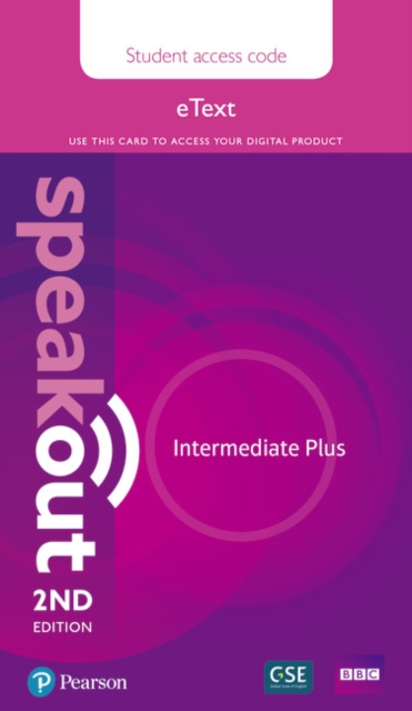 Speakout Intermediate Plus 2nd Edition eText Access Card, Digital product license key Book