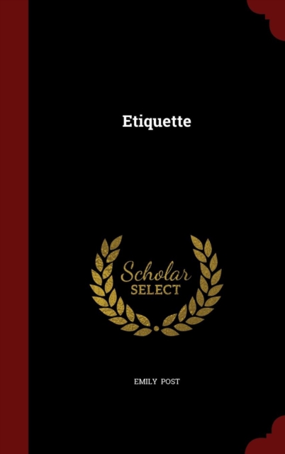 Etiquette, Hardback Book