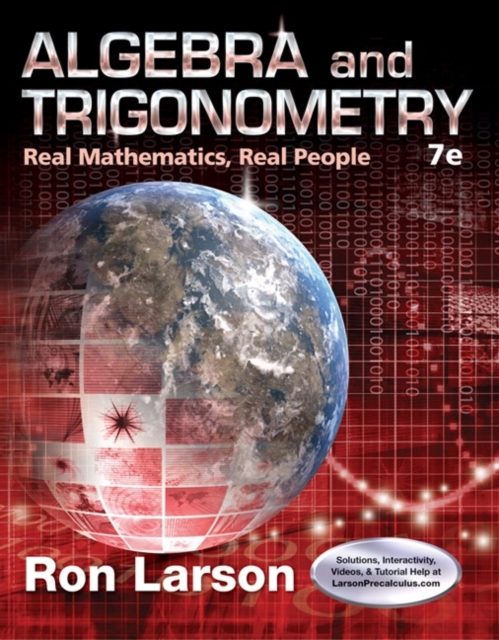 Algebra and Trigonometry : Real Mathematics, Real People, Hardback Book