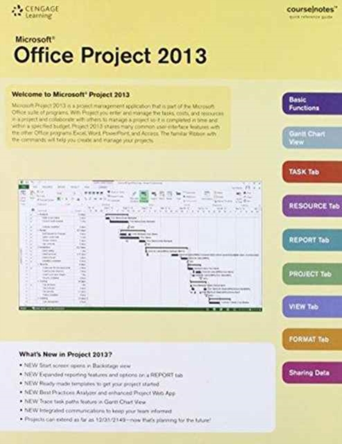 Microsoft Project 2013 Coursenotes, Cards Book