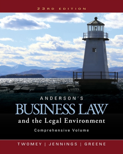Anderson's Business Law and the Legal Environment, Comprehensive Volume, Hardback Book