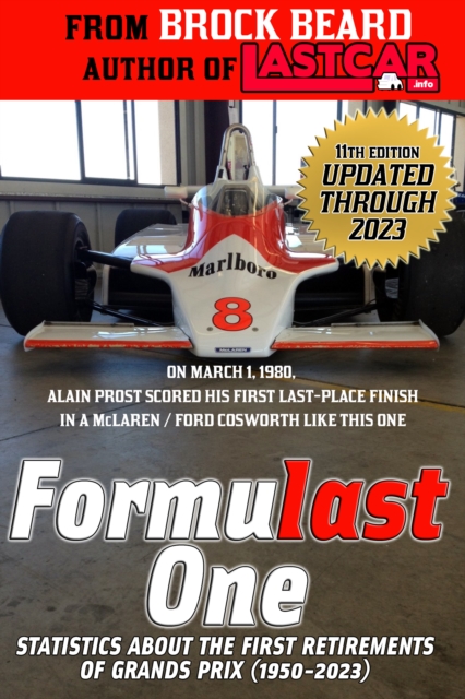 Formulast One: Statistics About the First Retirements of Grands Prix (1950-2023), EPUB eBook