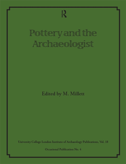 Pottery and the Archaeologist, PDF eBook