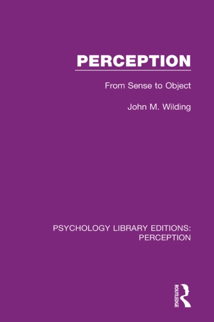 Perception : From Sense to Object, EPUB eBook