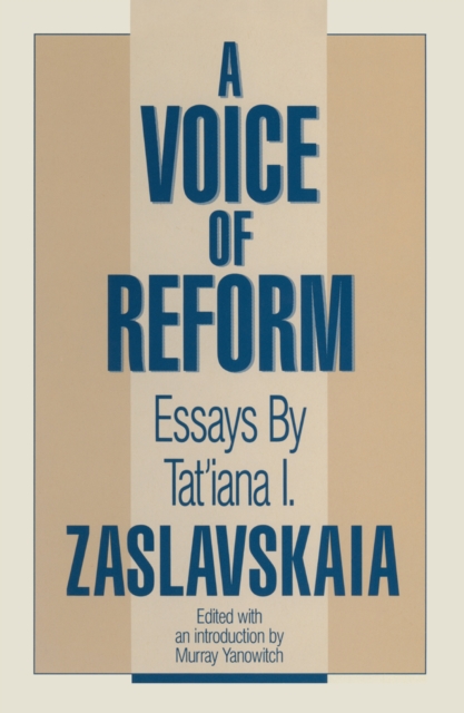 A Voice of Reform : Essays, EPUB eBook