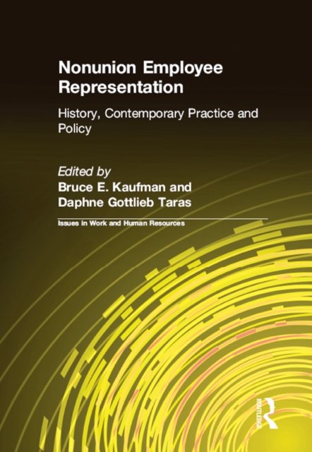 Nonunion Employee Representation : History, Contemporary Practice and Policy, EPUB eBook