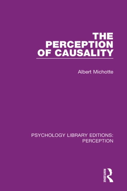 The Perception of Causality, EPUB eBook