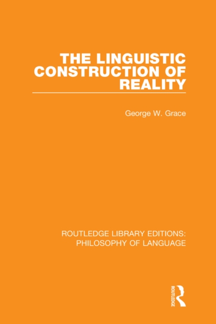 The Linguistic Construction of Reality, PDF eBook