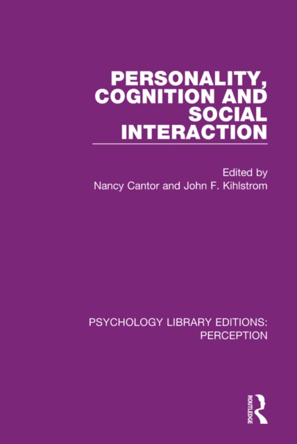 Personality, Cognition and Social Interaction, PDF eBook