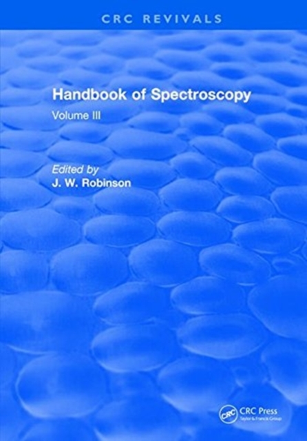 Handbook of Spectroscopy : Volume III, Hardback Book
