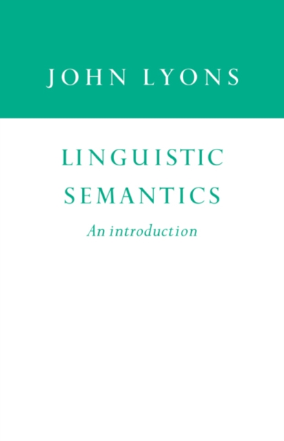 Linguistic Semantics : An Introduction, PDF eBook