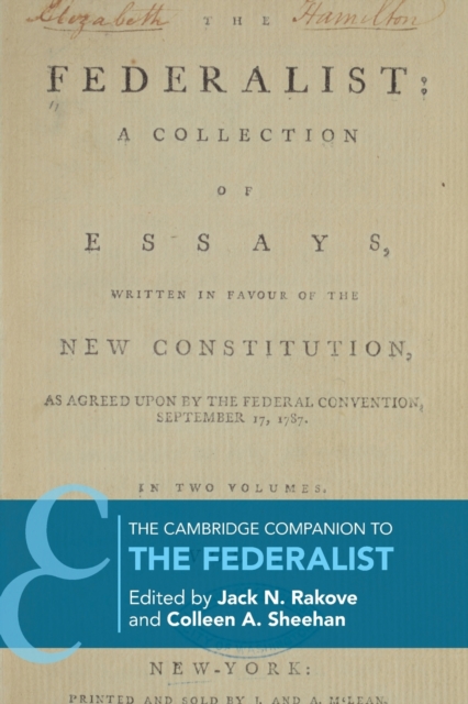 The Cambridge Companion to The Federalist, Paperback / softback Book