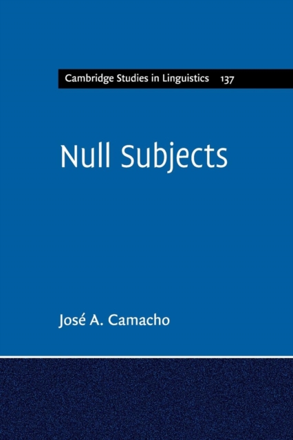 Null Subjects, Paperback / softback Book