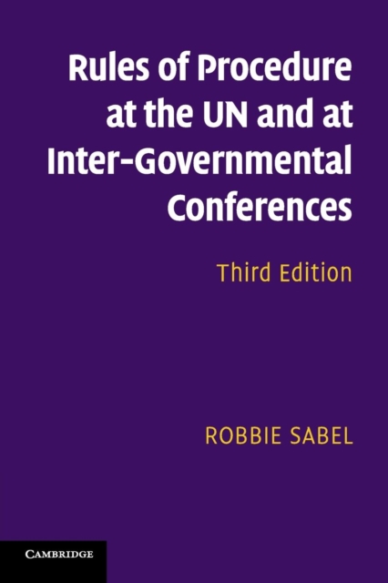 Rules of Procedure at the UN and at Inter-Governmental Conferences, Paperback / softback Book