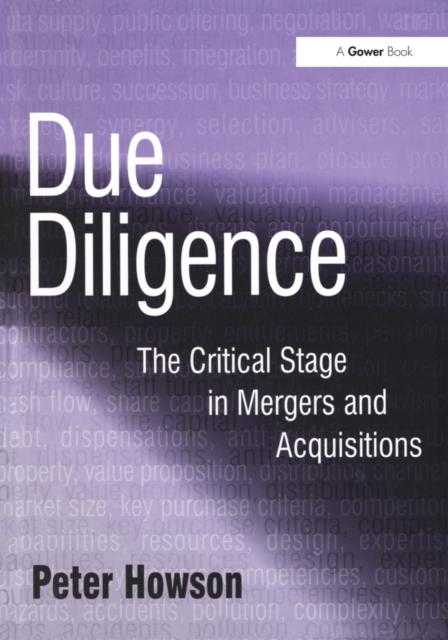 Due Diligence : The Critical Stage in Mergers and Acquisitions, PDF eBook