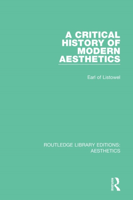 A Critical History of Modern Aesthetics, EPUB eBook