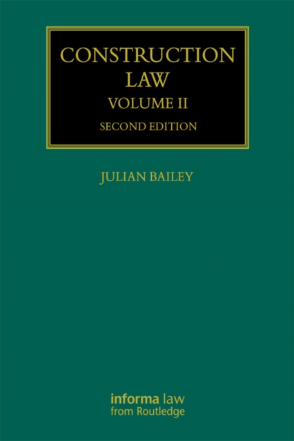 Construction Law : Volume II, PDF eBook