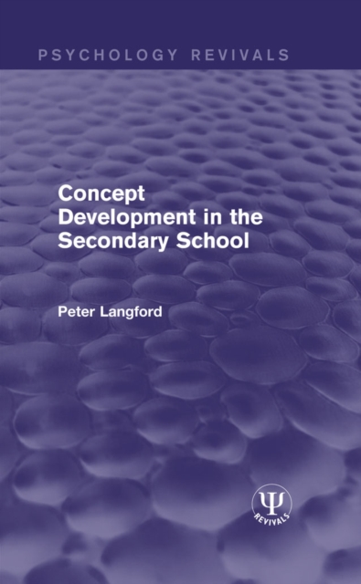 Concept Development in the Secondary School, EPUB eBook