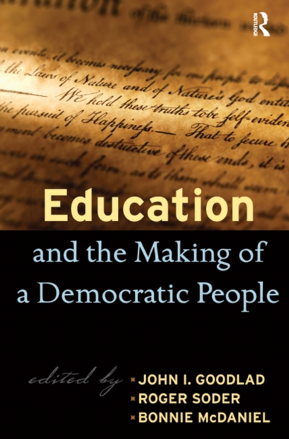 Education and the Making of a Democratic People, PDF eBook