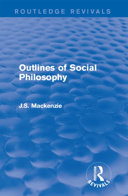 Outlines of Social Philosophy, EPUB eBook