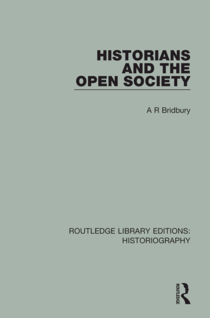 Historians and the Open Society, EPUB eBook