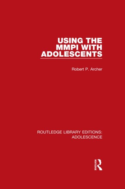Using the MMPI with Adolescents, EPUB eBook