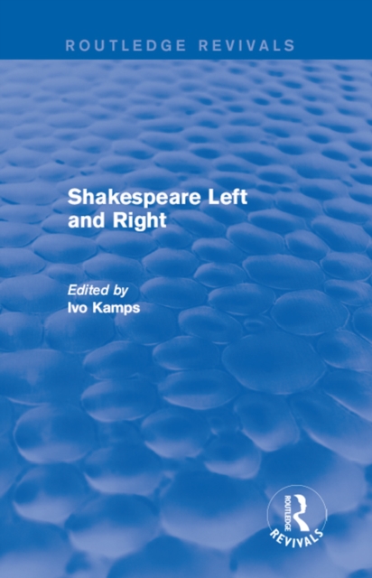 Shakespeare Left and Right, PDF eBook