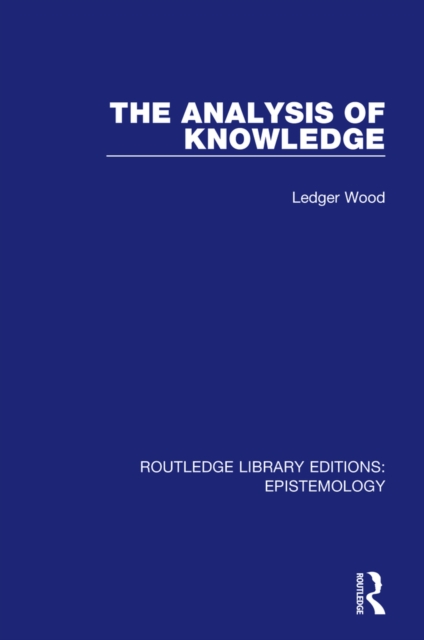The Analysis of Knowledge, EPUB eBook