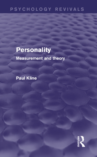 Personality (Psychology Revivals) : Measurement and Theory, PDF eBook