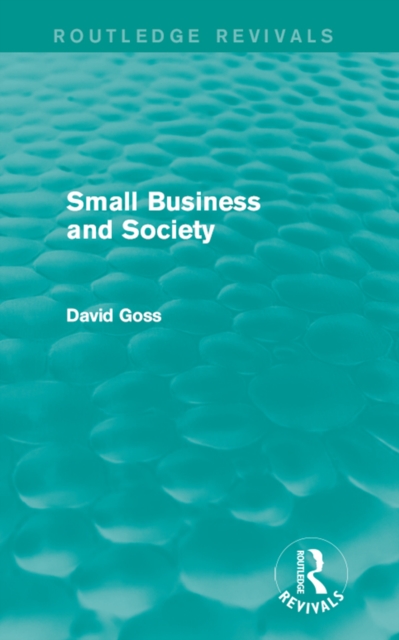 Small Business and Society (Routledge Revivals), EPUB eBook