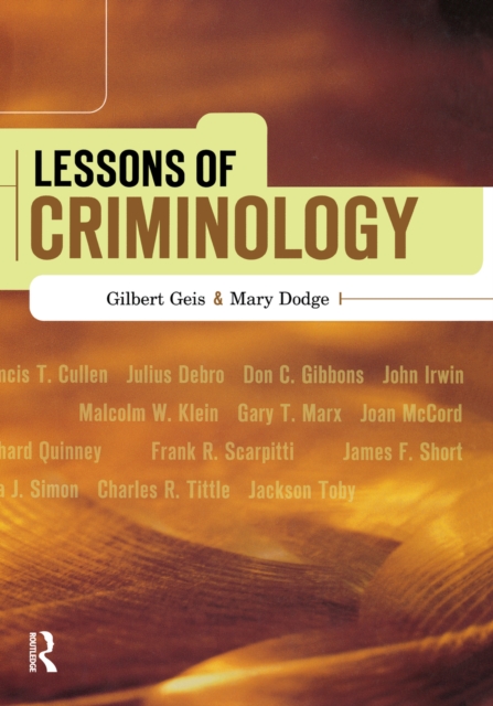 Lessons of Criminology, EPUB eBook