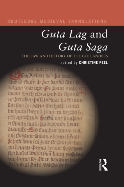 Guta Lag and Guta Saga: The Law and History of the Gotlanders, EPUB eBook