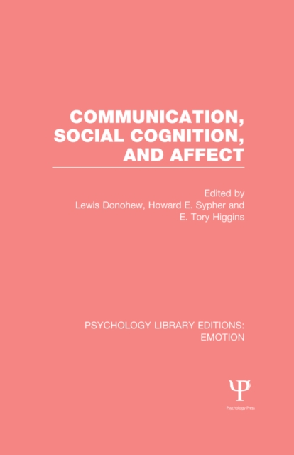Communication, Social Cognition, and Affect (PLE: Emotion), EPUB eBook