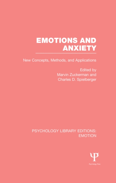 Emotions and Anxiety : New Concepts, Methods, and Applications, EPUB eBook