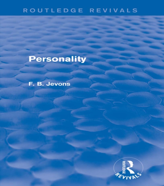 Personality (Routledge Revivals), EPUB eBook