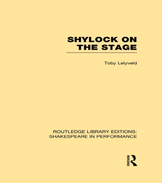 Shylock on the Stage, PDF eBook