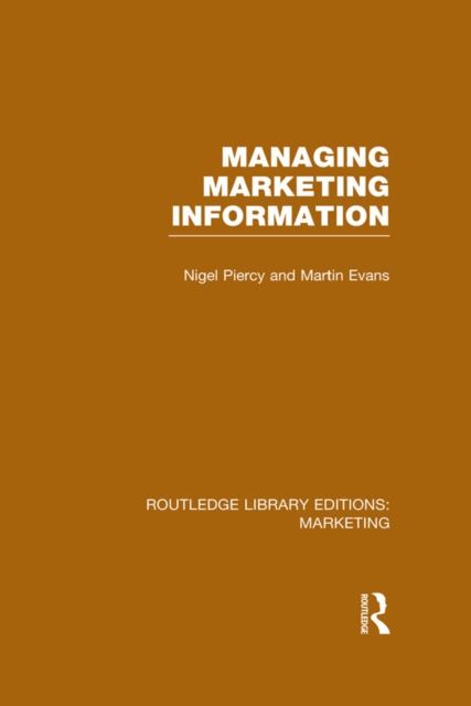 Managing Marketing Information (RLE Marketing), EPUB eBook