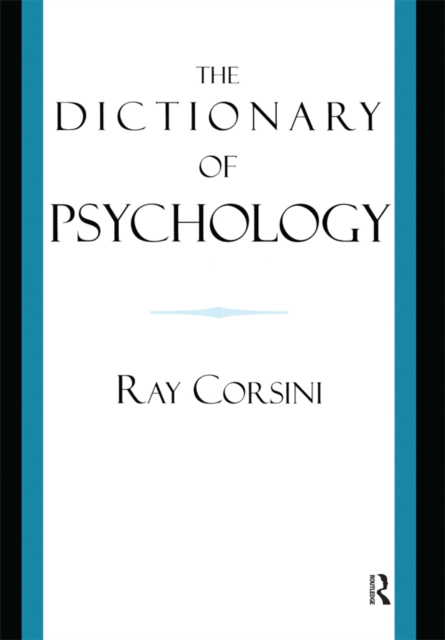 The Dictionary of Psychology, PDF eBook