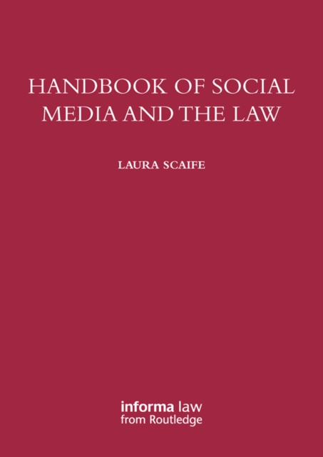 Handbook of Social Media and the Law, PDF eBook