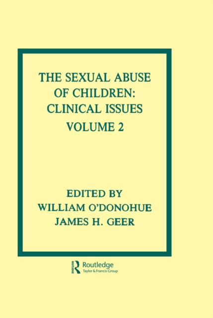 The Sexual Abuse of Children : Volume II: Clinical Issues, EPUB eBook