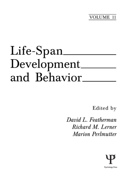 Life-Span Development and Behavior : Volume 11, EPUB eBook