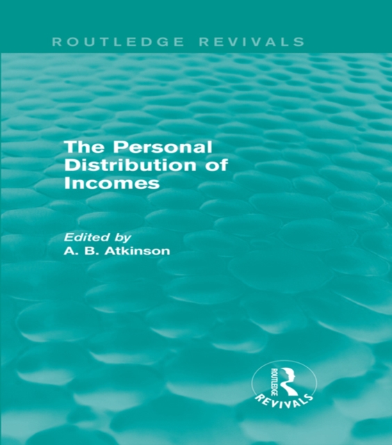 The Personal Distribution of Incomes (Routledge Revivals), PDF eBook