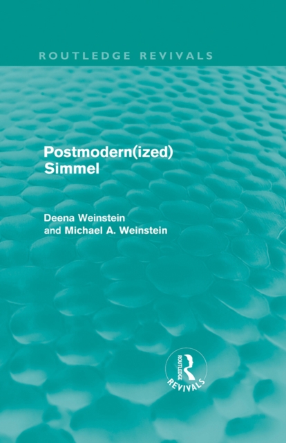 Postmodernized Simmel, PDF eBook
