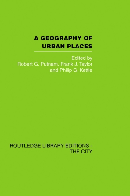 A Geography of Urban Places, PDF eBook