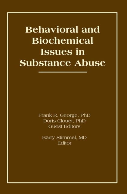 Behavioral and Biochemical Issues in Substance Abuse, EPUB eBook