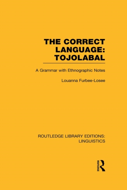 The Correct Language: Tojolabal, PDF eBook