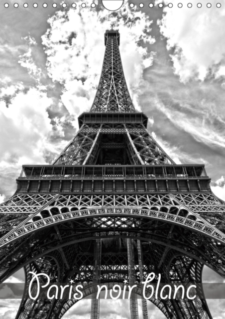 Paris noir blanc 2019 : La capitale Paris en noir et blanc, vue d'un taxi, Calendar Book