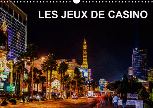 LES JEUX DE CASINO 2019 : Tableaux de peinture numerique sur le theme des jeux de casino, Calendar Book